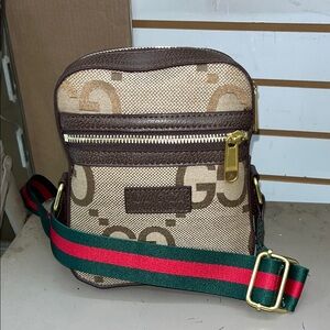 Beige and Brown  Belt Bag